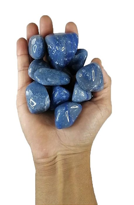 1 Kg Quartzo Azul Pedra Rolada  Semi Preciosas A Grande