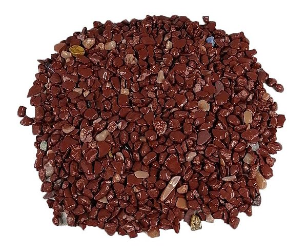 500grs De Pedra Rolada Cascalho Jaspe Vermelho Natural Chakra