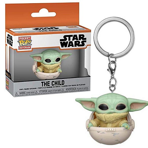 Chaveiro Funko Pop Star Wars Boneco Baby Yoda The Child