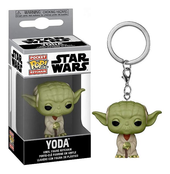 Chaveiro Funko Pop Star Wars Boneco Mestre Yoda