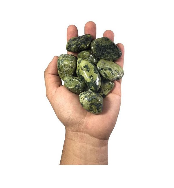 500g Jadeita Jade Nefrita Pedra Rolada 3-5 Grande