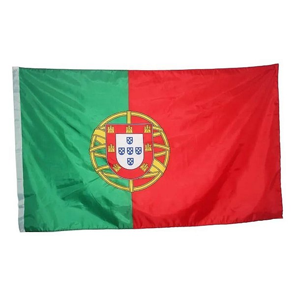 Bandeira De Portugal Cores Nas 2 Faces Para Mastro E Parede