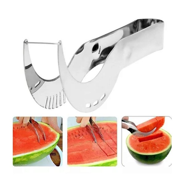 Cortador Picador Pegador De Melancia Frutas Cozinha Em Inox