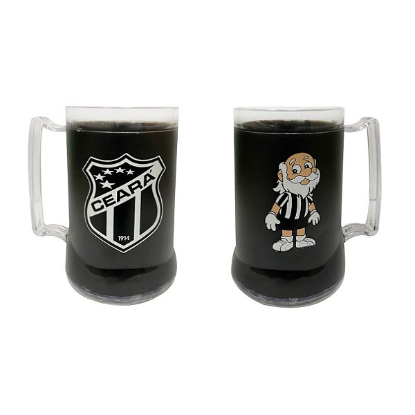 Caneca De Gel Congelável Preto Ceará Vozão 300ml