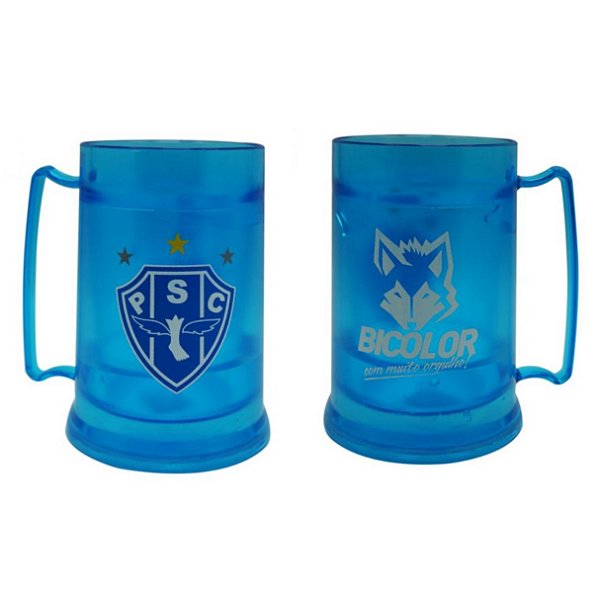 Caneca De Gel Azul Paysandu Papão Da Curuzu 300ml