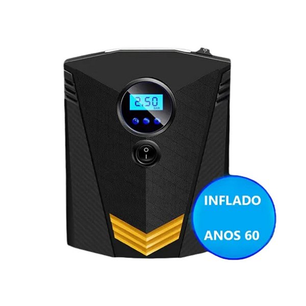 Compressor / Bomba de Ar Mini Elétrico Portátil 12V - DIGITAL