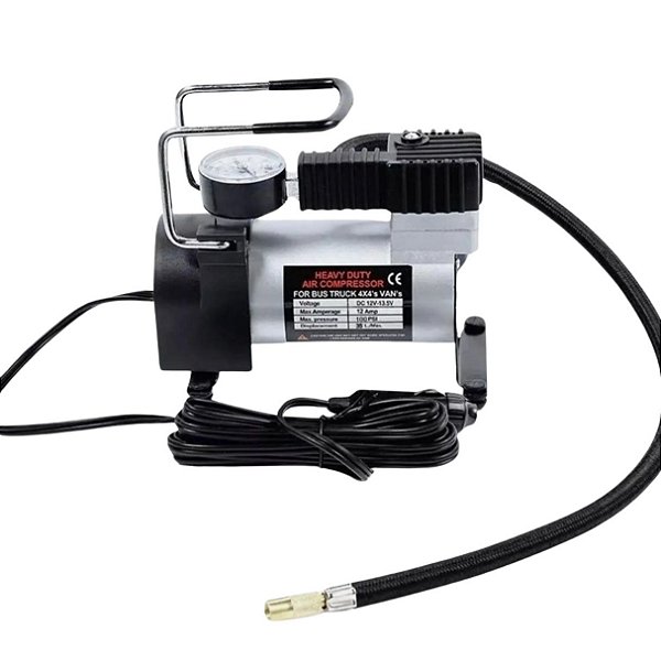 Mini Compressor De Ar Veicular Profissional Portátil 12v 150 PSI