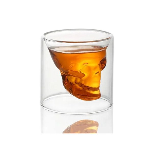 Copo Aperitivo Shot Dose Caveira Skull 20ML