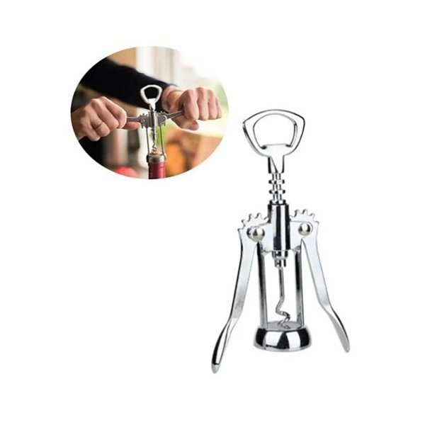 Abridor De Vinho Saca Rolhas Borboleta Com Asas Metal