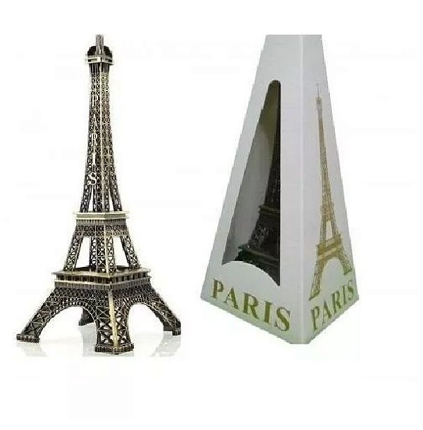 Enfeites Miniaturas Torre Eiffel Metal Paris 25cm