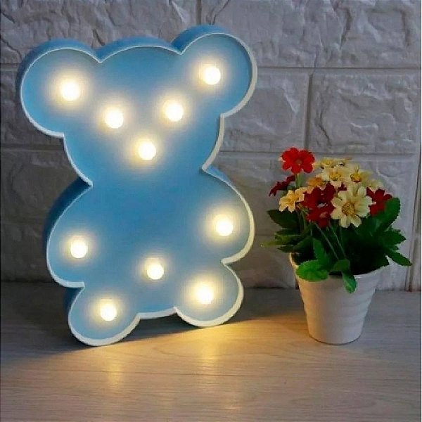 Luminária De Led Decorativa Em Formato De Urso - Ursinho