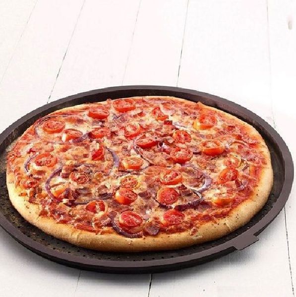 Forma Tapete E Folha Para Pizza Assadeira De Silicone 34cm