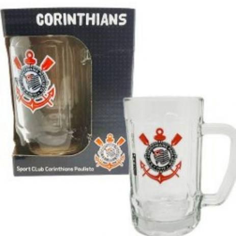 Caneca Chopp Cerveja Vidro Corinthians Timao