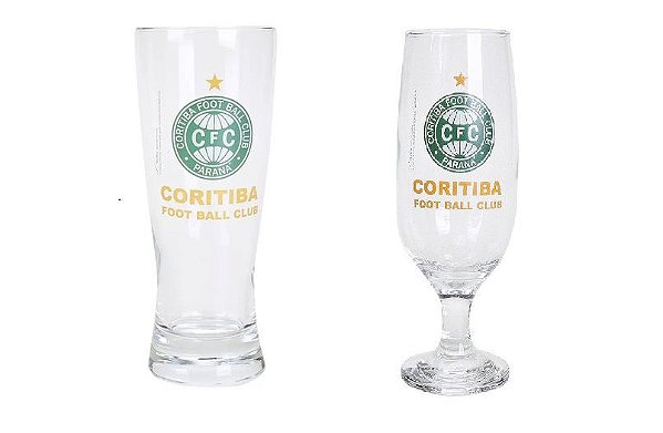 Kit Taça  e Tulipa Cerveja Chopp Coritiba Coxa