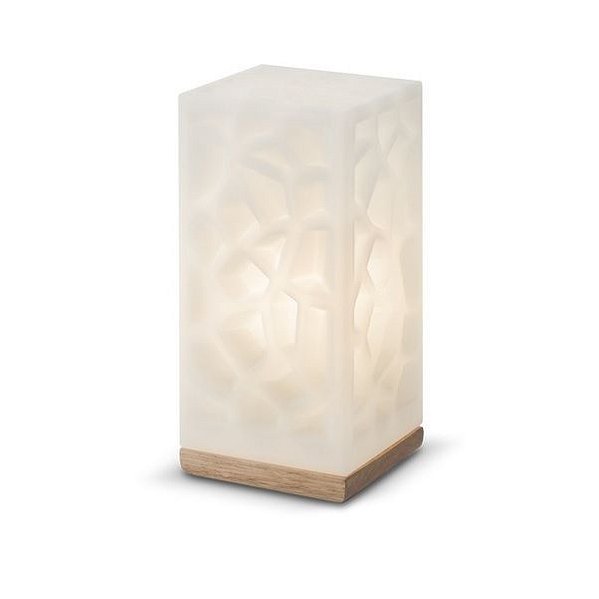 Abajur Luminária Torre Base Madeira Bivolt Com Fio Decorfun