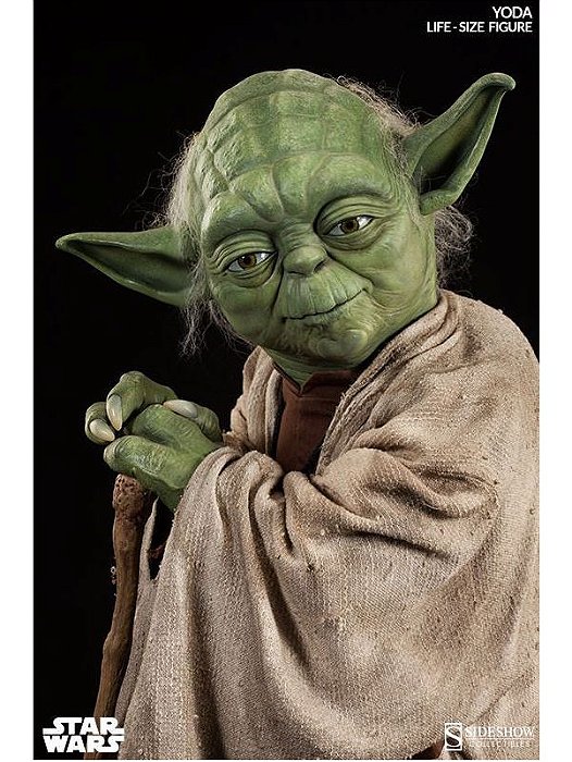 Quadro Decorativo Mestre Yoda Star Wars 28x20 Cm Verde