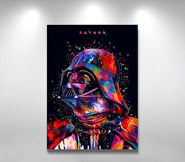 Placas Decorativa 28x20cm Mdf Darth Vader Star Wars