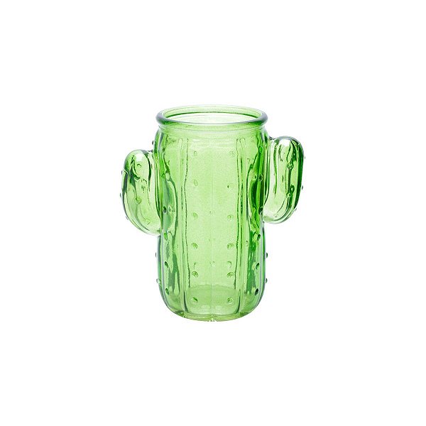 Copo / Caneca De Cacto Verde Em Vidro - Cactus 350 Ml