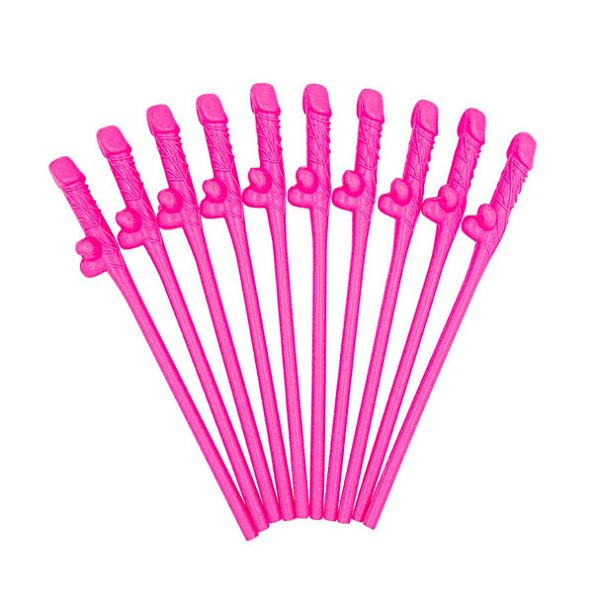 Kit 10 Canudos Pinto Para Despedida De Solteira / Chá Lingerie Noiva