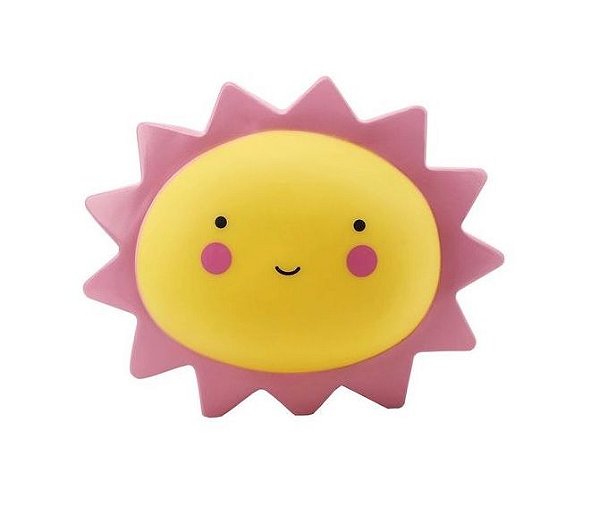 Luminária / Abajur De Led Sol Para Decoração Infantil