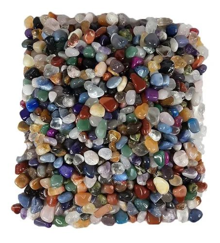 1kg Pedra Rolada Natural Sortida Mista - Atacado 1-2cm