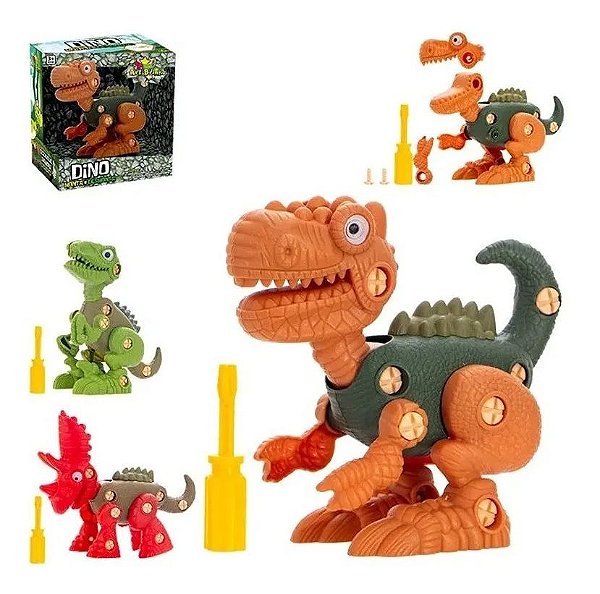 Dinossauro Monta Desmonta Ferramenta Brinquedo Infantil