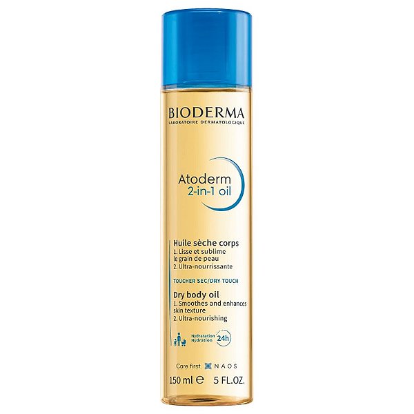 Óleo Corporal Pós Banho Bioderma Atoderm 2 em 1 Hidrata e Suaviza a Pele 150ml