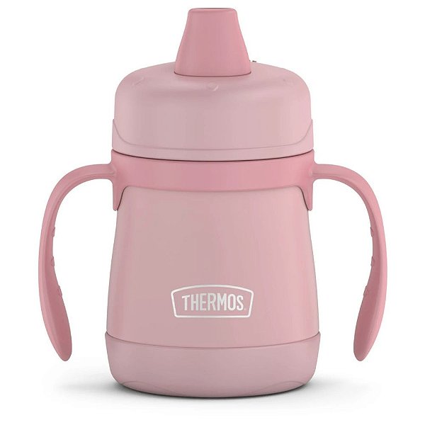Copo Caneca Térmico Infantil Baby Collection Thermos BS500 Rosa Inox 210ml