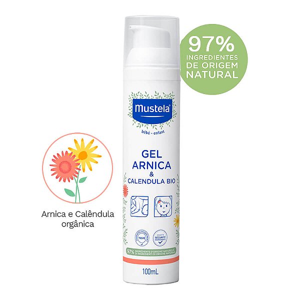 Mustela Bebê Gel Pump Arnica e Calêndula Orgânica BIO 100ml
