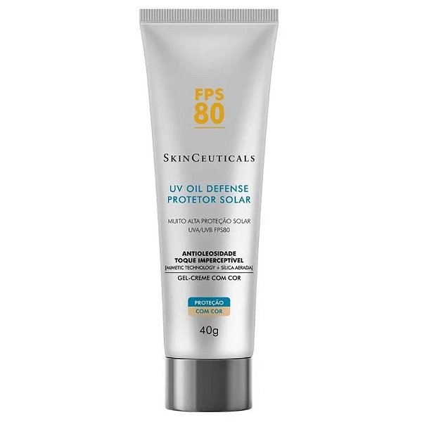 Protetor Solar SkinCeuticals UV Oil Defense Protect Tinted Com Cor FPS 80 40g