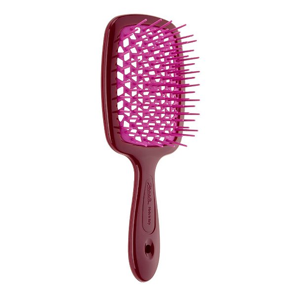 Escova Cabelos Raquete Janeke Superbrush Italiana Bordo