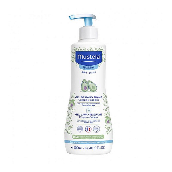 Gel Lavante Mustela Bébé Suave Corpo E Cabelo 500ml