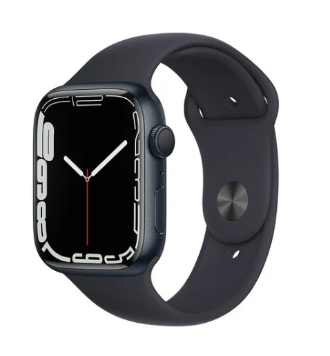 Apple Watch Series 7 Gps, 45mm Pulseira Esportiva Meia-noite