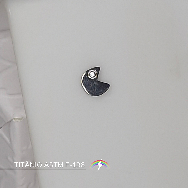 Labret pac man - Titânio ASTM F-136