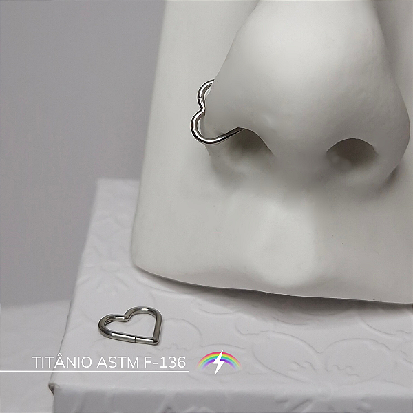Segmento coração 1 mm (aba nasal) - Titânio ASTM F-136