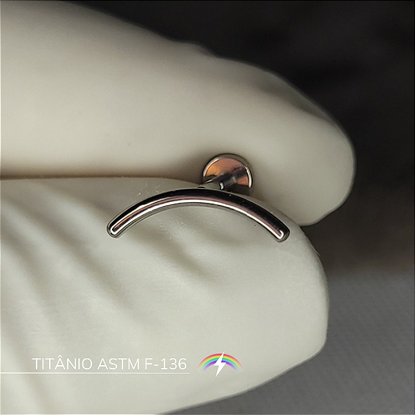 Labret cluster liso - Titânio ASTM F-136