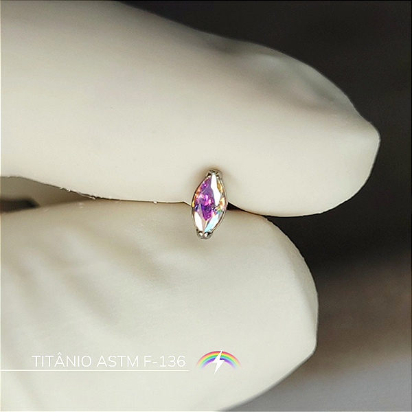 Labret navete - Titânio ASTM F-136