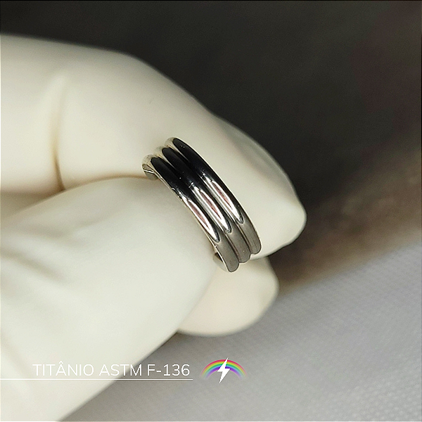 Segmento triplo linear - Titânio ASTM F-136