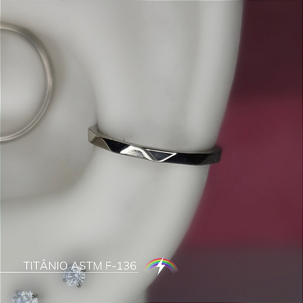 Segmento facetado - Titânio ASTM F-136