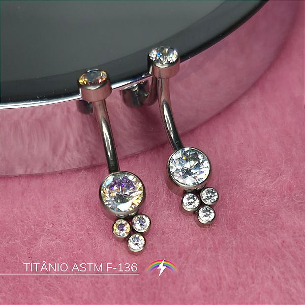 Bananabell flat indiano - Titânio ASTM F-136