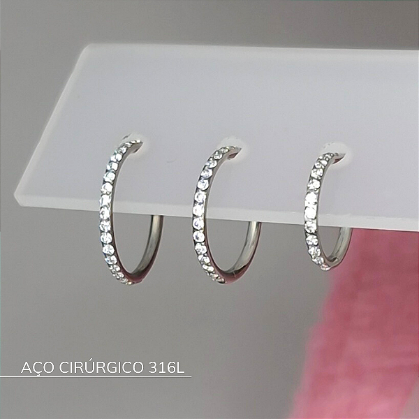 Segmento cravejado lateral - Aço Cirúrgico 316L