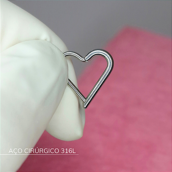 Segmento coração liso - Aço Cirúrgico 316L