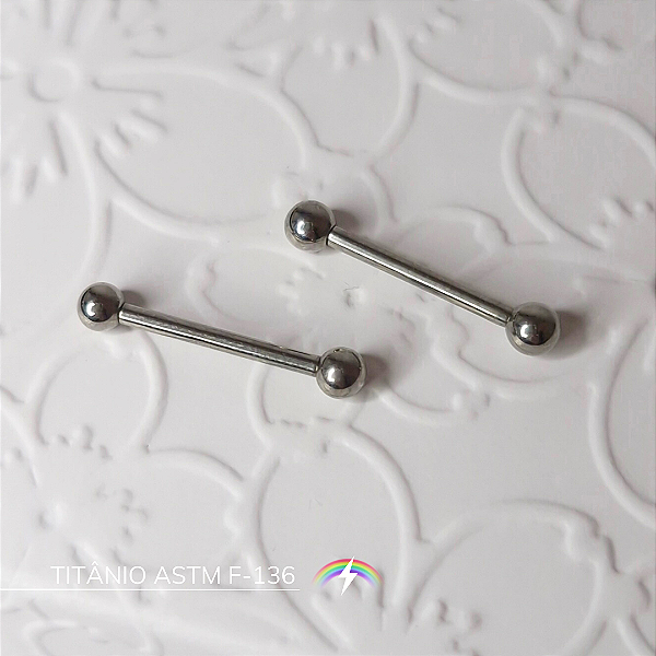 Barbell 1.2 mm - Titânio ASTM F-136