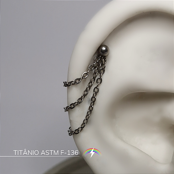 Corrente tripla - Titânio ASTM F-136