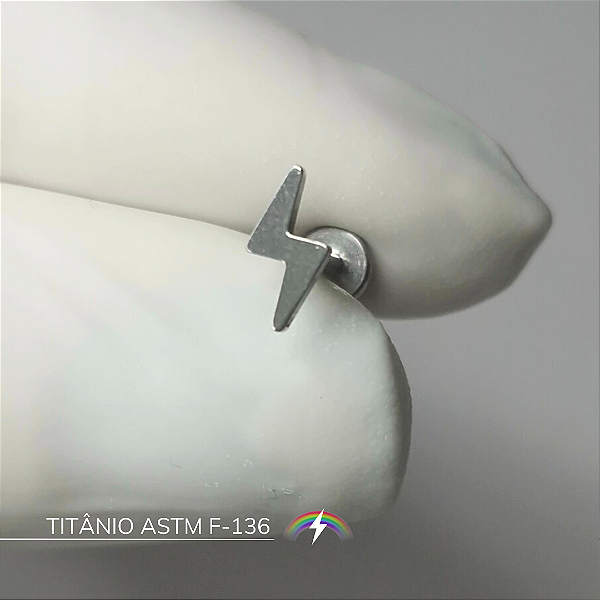 Labret raio - Titânio ASTM F-136