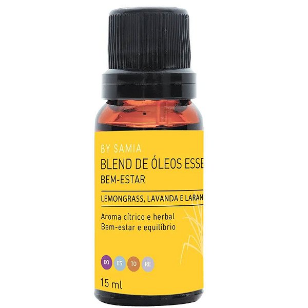 Blend Bem-Estar Óleos Essenciais 15 ml By Samia