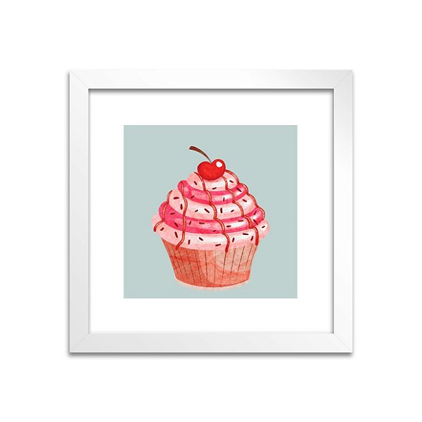 Quadro Cupcake Cherry