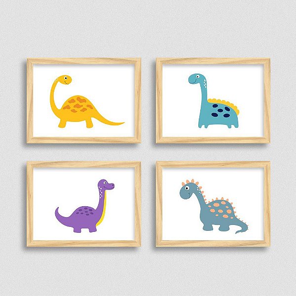 Quadro Dinossauro Quarto Infantil