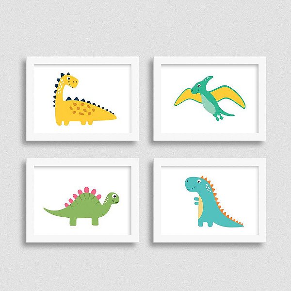 Quadro Dinossauro Decoração Bebê