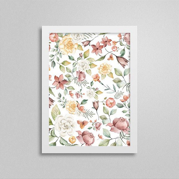 Quadro Flores e Folhas 1